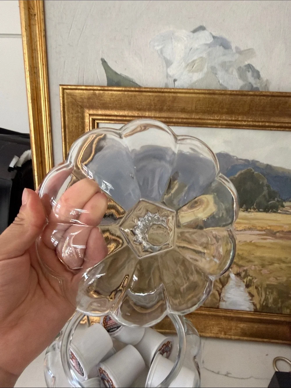 Glass Clear Pumpkin Decor with Lid